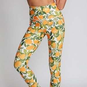 Le'Orangerie Orange Oranges High Waist Leggings